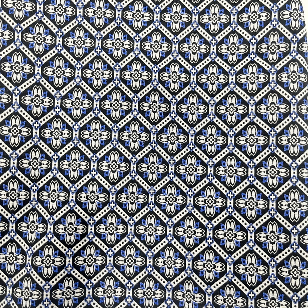 Loft Geometric Floral Pattern Polyester Blend Straight Cut Mini Skirt Size 4 - Picture 2 of 10